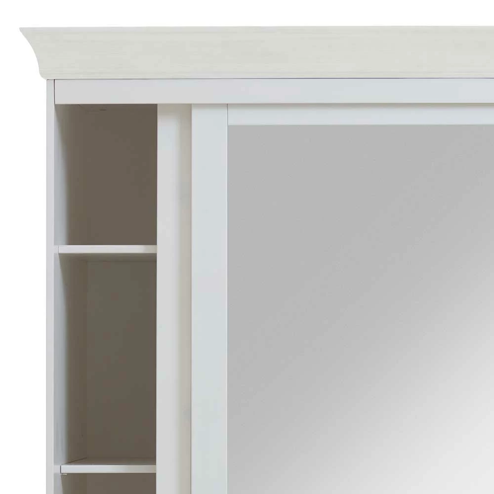 Landhausstil Schiebetüren-Kleiderschrank In Weiß - Satumare 8 Landhausstil Schiebetüren-Kleiderschrank In Weiß - Satumare – Bild 6