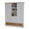 157x192x60 Skandi Schrank Mit Drei Türen & Drei Fächern - Mancus 1 157x192x60 Skandi Schrank Mit Drei Türen & Drei Fächern - Mancus -Wohnen Shop 157x192x60 skandi schrank mit drei tueren drei faechern und zwei schubladen mancus f