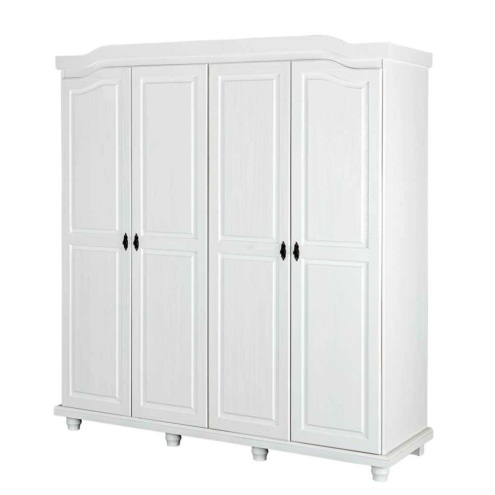 182x198x60 Weißer Landhausschrank Für Kleidung - Zeremonia 3 182x198x60 Weißer Landhausschrank Für Kleidung - Zeremonia