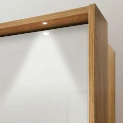 2 Meter Kleiderschrank Mit Vier Türen - Emdsiva II 12 2 Meter Kleiderschrank Mit Vier Türen - Emdsiva II -Wohnen Shop 2 meter kleiderschrank mit vier tueren in eiche beige glas emdsiva ii 04