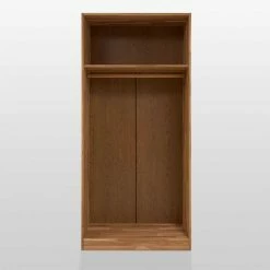 2 Türen Kleiderschrank Cranos Aus Wildeiche Massivholz -Wohnen Shop 2 tueren kleiderschrank wildeiche massivholz geoelt cranos 04