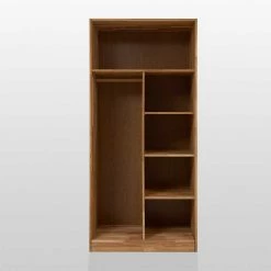 2 Türen Kleiderschrank Cranos Aus Wildeiche Massivholz -Wohnen Shop 2 tueren kleiderschrank wildeiche massivholz geoelt cranos 05