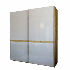 2-türiger Schwebetüren Kleiderschrank 200cm Breit - Crascanu