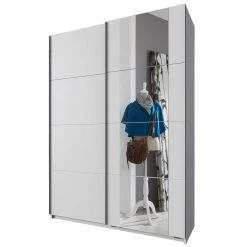 2-türiger Schwebetürenschrank In Weiß - Franzi