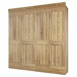 200 Cm Breiter Kleiderschrank 4-türig In Asteiche - Zamron