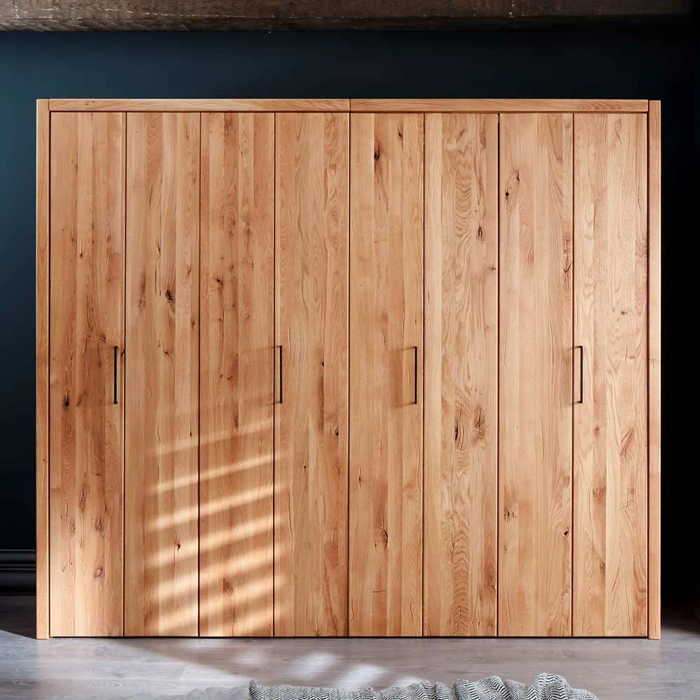 246cm Falttüren-Kleiderschrank Wildeiche - Mascadona 4 246cm Falttüren-Kleiderschrank Wildeiche - Mascadona – Bild 2