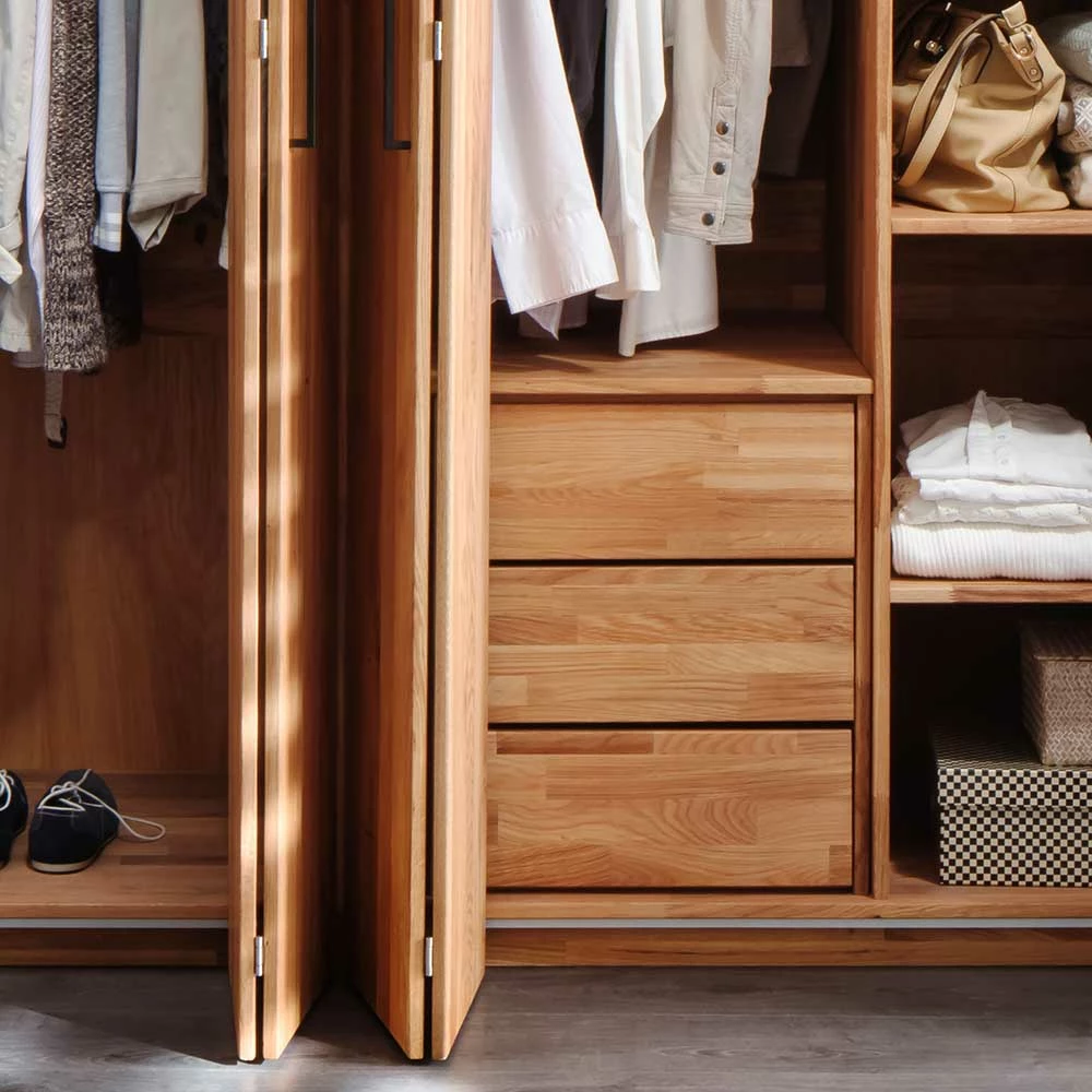 246cm Falttüren-Kleiderschrank Wildeiche - Mascadona 7 246cm Falttüren-Kleiderschrank Wildeiche - Mascadona – Bild 5