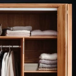 246cm Falttüren-Kleiderschrank Wildeiche - Mascadona 13 246cm Falttüren-Kleiderschrank Wildeiche - Mascadona -Wohnen Shop 246cm falttueren kleiderschrank wildeiche 4 tuerig mit inneneinrichtung mascadona 05