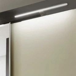 280cm Breiter Kleiderschrank Mit Glas & Spiegel - Jaletto -Wohnen Shop 280cm breiter kleiderschrank mit glas spiegel in braun creme jaletto 05