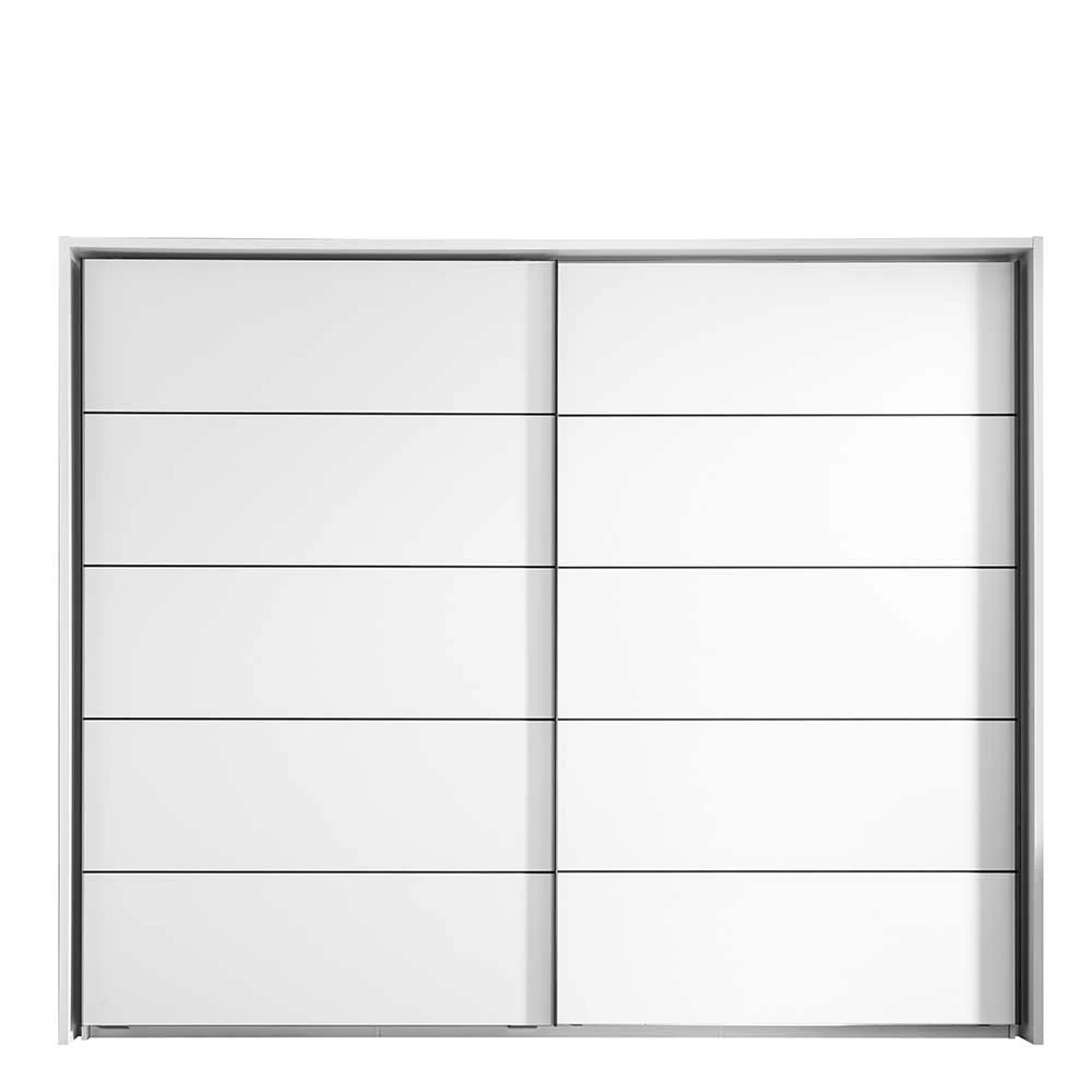 280x230x60 Schwebetüren-Kleiderschrank In Weiß - Vilfian 4 280x230x60 Schwebetüren-Kleiderschrank In Weiß - Vilfian – Bild 2