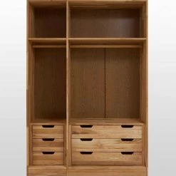 3 Türen Kleiderschrank Cranos Aus Wildeiche 13 3 Türen Kleiderschrank Cranos Aus Wildeiche -Wohnen Shop 3 tueren kleiderschrank wildeiche massiv cranos 05