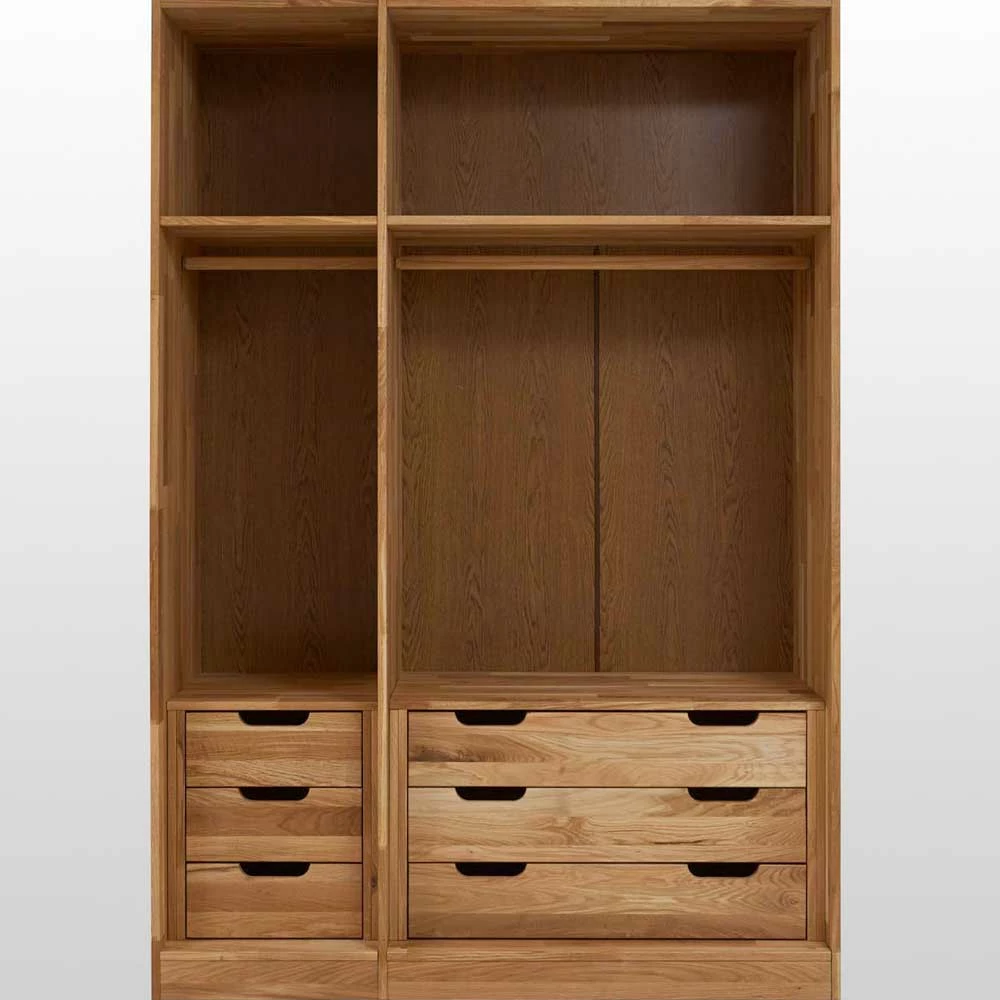 3 Türen Kleiderschrank Cranos Aus Wildeiche 8 3 Türen Kleiderschrank Cranos Aus Wildeiche – Bild 6