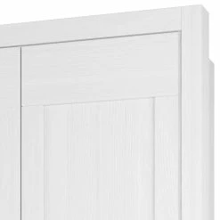 3-türiger Country Kleiderschrank Mit Spiegel - Imtreba -Wohnen Shop 3 tueriger country kleiderschrank mit spiegel in weiss pinie 161x221x57 imtreba 04