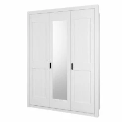 3-türiger Country Kleiderschrank Mit Spiegel - Imtreba