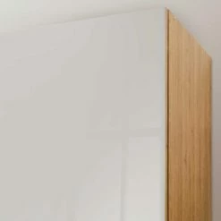 3-türiger Kleiderschrank In Eiche & Beige - Emdsiva 12 3-türiger Kleiderschrank In Eiche & Beige - Emdsiva -Wohnen Shop 3 tueriger kleiderschrank in eiche beige aus massivholz glas emdsiva 04