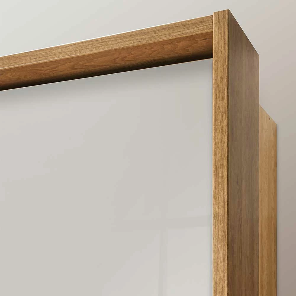 3-türiger Kleiderschrank In Eiche & Beige - Emdsiva 8 3-türiger Kleiderschrank In Eiche & Beige - Emdsiva – Bild 6