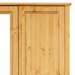 3-türiger Kleiderschrank Mit 2 Schubladen - Imressa -Wohnen Shop 3 tueriger kleiderschrank mit 2 schubladen aus holz kiefer mit spiegel imressa 04