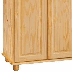 3-türiger Landhaus Kleiderschrank Mit Kugelfüßen - Kascanu 9 3-türiger Landhaus Kleiderschrank Mit Kugelfüßen - Kascanu -Wohnen Shop 3 tueriger landhaus kleiderschrank mit kugelfuessen aus kiefer massivholz kascanu 02