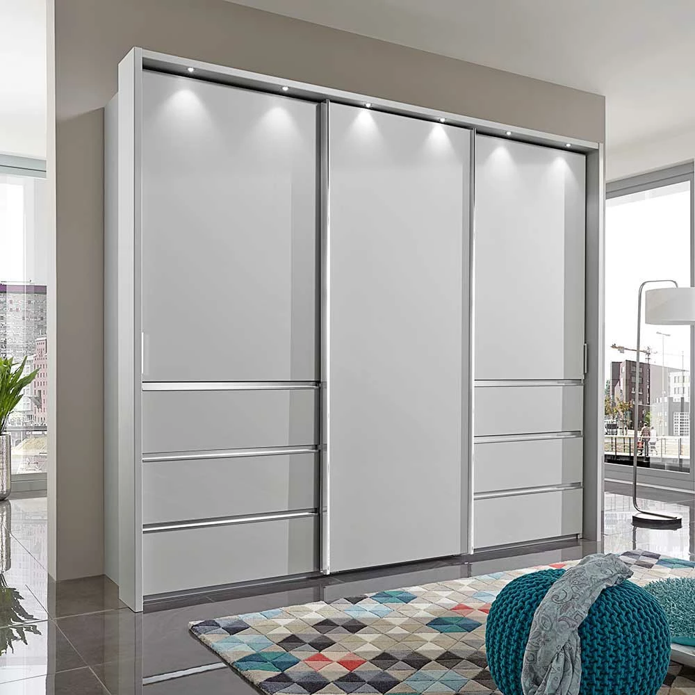 3-türiger Schwebetüren Schrank 260cm Breit - Kanella 4 3-türiger Schwebetüren Schrank 260cm Breit - Kanella – Bild 2