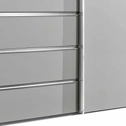 3-türiger Schwebetüren Schrank 260cm Breit - Kanella 11 3-türiger Schwebetüren Schrank 260cm Breit - Kanella -Wohnen Shop 3 tueriger schwebetueren schrank 260cm breit in weiss mit beleuchtung kanella 03