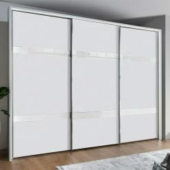 3-türiger Schwebetürenschrank In Weiß - Elisabeth