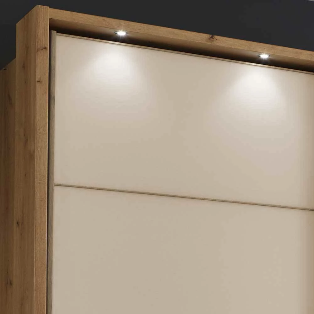 300 Cm Breiter Schwebetürenschrank Mit Glas Beige - Placonia 7 300 Cm Breiter Schwebetürenschrank Mit Glas Beige - Placonia – Bild 5