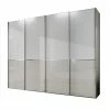 300cm Kleiderschrank Mit 4 Schiebetüren - Edmonda 1 300cm Kleiderschrank Mit 4 Schiebetüren - Edmonda -Wohnen Shop 300cm kleiderschrank mit 4 schiebetueren in weiss hellgrau glas edmonda f