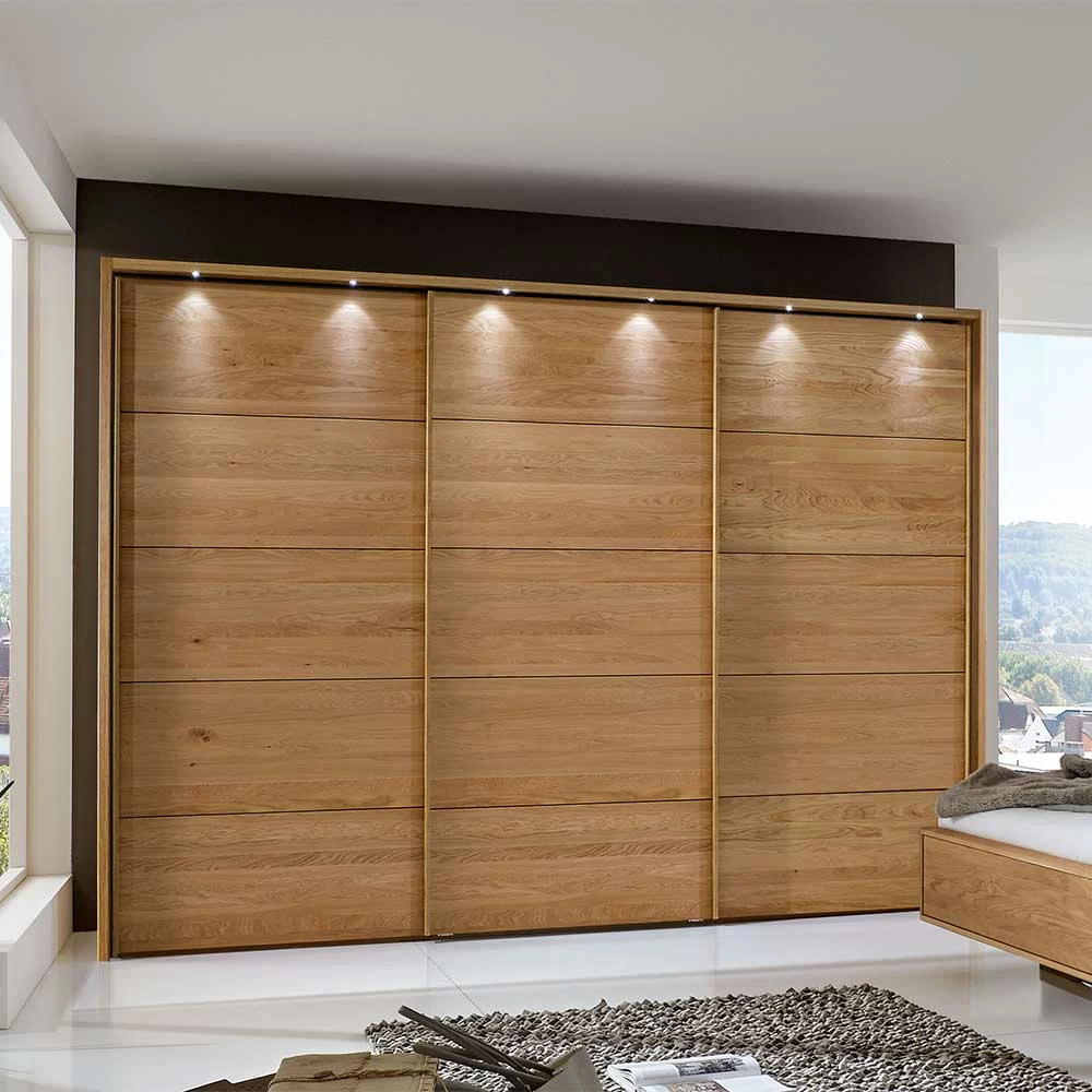 310 Cm Breiter Schrank Aus Eiche Massivholz - Sendician 4 310 Cm Breiter Schrank Aus Eiche Massivholz - Sendician – Bild 2