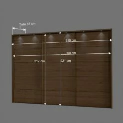 310 Cm Breiter Schrank Aus Eiche Massivholz - Sendician 11 310 Cm Breiter Schrank Aus Eiche Massivholz - Sendician -Wohnen Shop 310 cm breiter schrank aus eiche massivholz mit drei schwebetueren sendician be