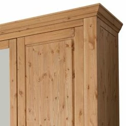 310x215x62 Massivholzschrank In Eichefarben - Voeca -Wohnen Shop 310x215x62 massivholzschrank in eichefarben aus kiefer mit spiegeln voeca 02