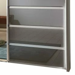 340cm Schwebetüren-Schrank Mit Passepartout - Pacianus 12 340cm Schwebetüren-Schrank Mit Passepartout - Pacianus -Wohnen Shop 340cm schwebetueren schrank mit passepartout in braun mit led licht pacianus 04