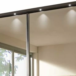 340cm Schwebetüren-Schrank Mit Passepartout - Pacianus 13 340cm Schwebetüren-Schrank Mit Passepartout - Pacianus -Wohnen Shop 340cm schwebetueren schrank mit passepartout in braun mit led licht pacianus 05