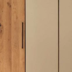 4-türiger Kleiderschrank Mit Falttüren - Zaisan -Wohnen Shop 4 tueriger kleiderschrank mit falttueren aus wildeiche massivholz mit spiegeln zaisan 04