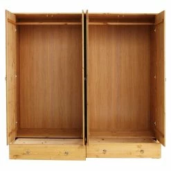 4-türiger Landhaus Kleiderschrank In Natur - Imressa 10 4-türiger Landhaus Kleiderschrank In Natur - Imressa -Wohnen Shop 4 tueriger landhaus kleiderschrank in natur geoelt aus kiefernholz imressa 02