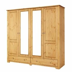 4-türiger Landhaus Kleiderschrank In Natur - Imressa