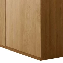 4-türiger Schrank Fürs Schlafzimmer In Eichefarben - Emdsiva -Wohnen Shop 4 tueriger schrank fuers schlafzimmer in eichefarben ohne spiegel 3 hoehen emdsiva 02