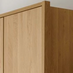 4-türiger Schrank Fürs Schlafzimmer In Eichefarben - Emdsiva -Wohnen Shop 4 tueriger schrank fuers schlafzimmer in eichefarben ohne spiegel 3 hoehen emdsiva 03