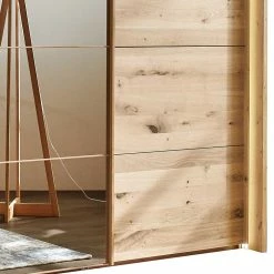 4-türiger Schwebetürenschrank In Eiche Bianco - Brownie 11 4-türiger Schwebetürenschrank In Eiche Bianco - Brownie -Wohnen Shop 4 tueriger schwebetuerenschrank in eiche bianco mit spiegeln brownie 03