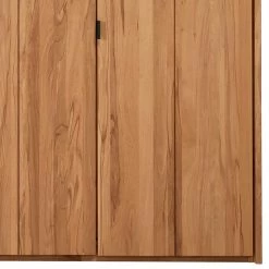 5-türiger Kleiderschrank Aus Kernbuche & Weißglas - Izmaldon -Wohnen Shop 5 tueriger kleiderschrank aus kernbuche weissglas mit passepartout izmaldon 04