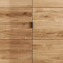 5-türiger Kleiderschrank Aus Wildeiche & Weißglas - Mangaly -Wohnen Shop 5 tueriger kleiderschrank aus wildeiche weissglas mit metallgriffen 300x216x60 mangaly 04