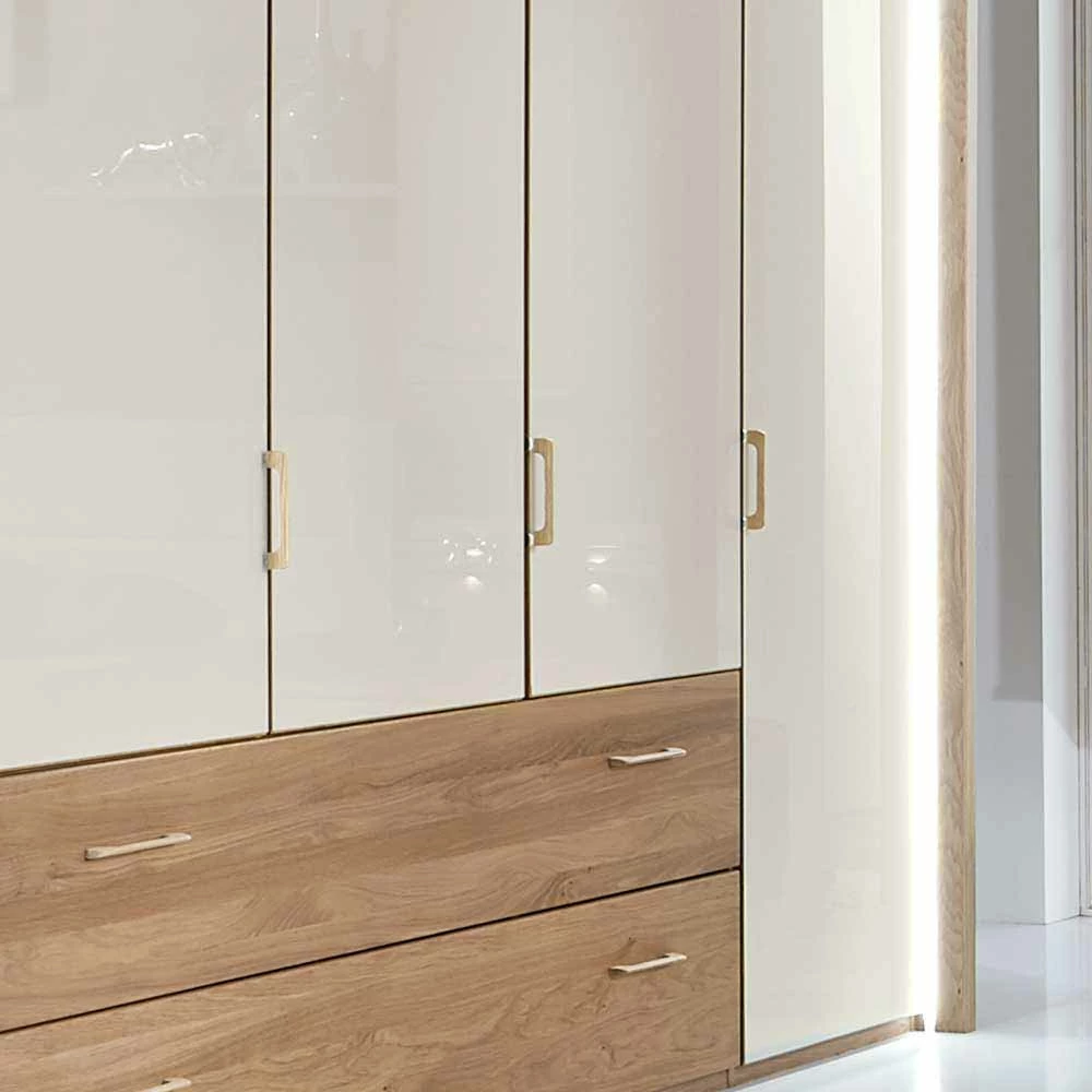 5-türiger Kleiderschrank Anglesia In Creme Und Eiche 7 5-türiger Kleiderschrank Anglesia In Creme Und Eiche – Bild 5