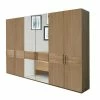 6-türiger Kleiderschrank Mit 2 Spiegeln - Emdsiva III -Wohnen Shop 6 tueriger kleiderschrank mit 2 spiegeln in eiche emdsiva iii f