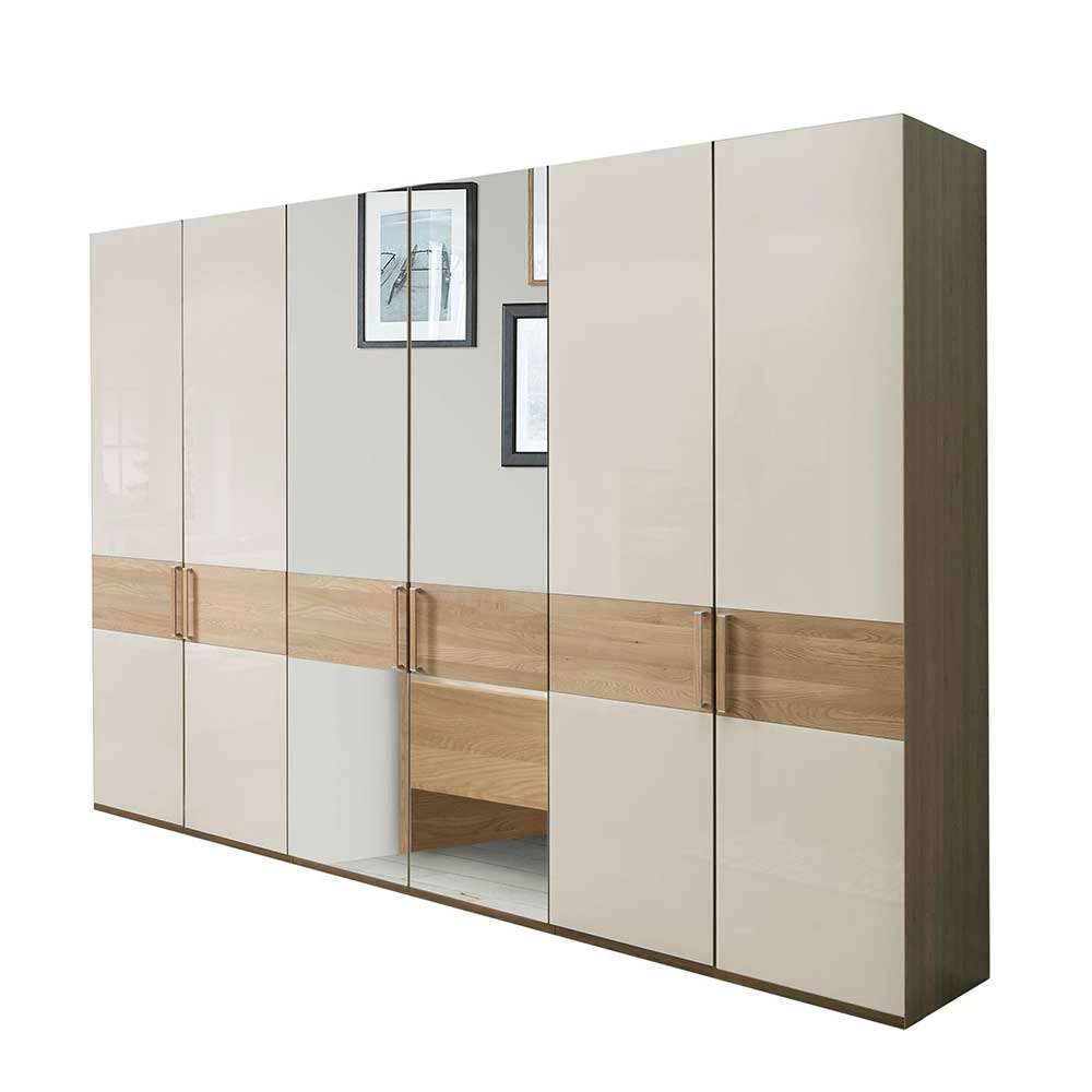 6-türiger Kleiderschrank Mit 3 Meter Länge - Emdsiva 3 6-türiger Kleiderschrank Mit 3 Meter Länge - Emdsiva