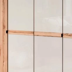 6-türiger Schlafzimmerschrank In Kernbuche & Beige - Krofun -Wohnen Shop 6 tueriger schlafzimmerschrank in kernbuche beige aus massivholz glas krofun 04