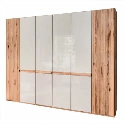 6-türiger Schlafzimmerschrank In Kernbuche & Beige - Krofun