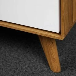 90x180x45 Kompakter Kleiderschrank Aus Wildeiche - Diesta -Wohnen Shop 90x180x45 kompakter kleiderschrank aus wildeiche massivholz mdf weiss diesta 05