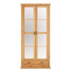 90x190x59 Spiegeltüren Kleiderschrank Mit Schublade - Inhusa -Wohnen Shop 90x190x59 spiegeltueren kleiderschrank mit schublade aus kiefer modernes landhaus inhusa 02