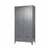 95x190x44 Kleiderschrank Aus Kiefer In Grau - Madiera 2 95x190x44 Kleiderschrank Aus Kiefer In Grau - Madiera -Wohnen Shop 95x190x44 kleiderschrank aus kiefer in grau lackiert mit 2 tueren madiera f