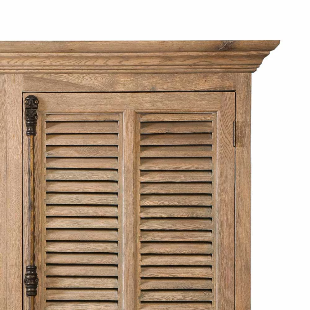 Antiker Eiche Drehtürenschrank Taunton Mit Lamellentüren 7 Antiker Eiche Drehtürenschrank Taunton Mit Lamellentüren – Bild 5