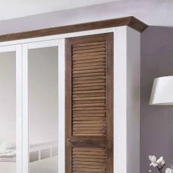 Breiter Drehtürenschrank Dubanos Im Landhausstil 9 Breiter Drehtürenschrank Dubanos Im Landhausstil -Wohnen Shop breiter drehtuerenschrank im landhausstil in kiefer massivholz dubanos 02